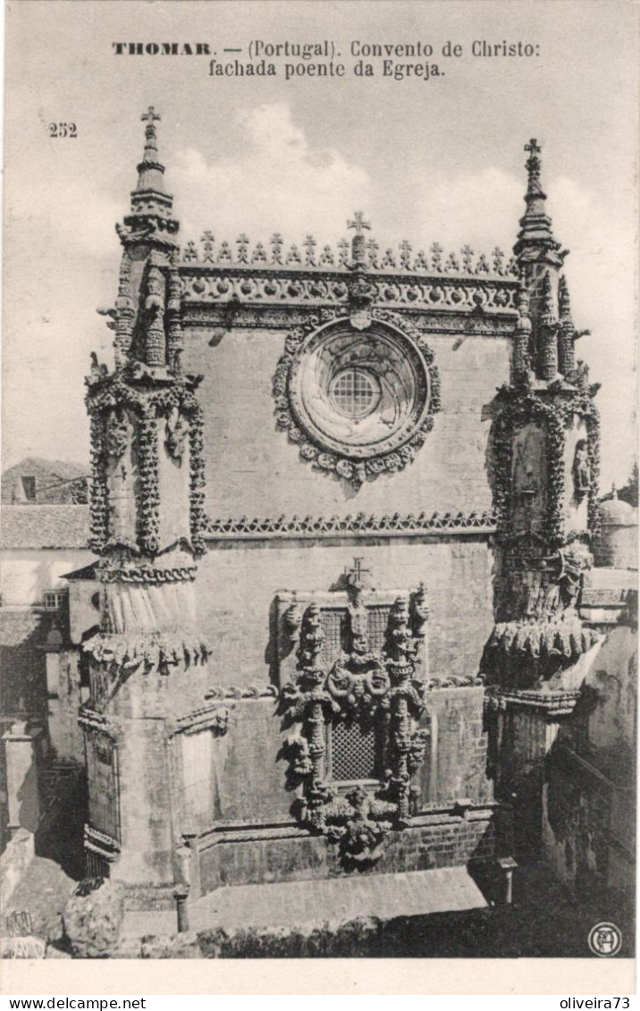 TOMAR - THOMAR - Canvento De Cristo Fachada Poente Da Igreja (Ed. F. A. Martins   Nº 252) - PORTUGAL - Santarem