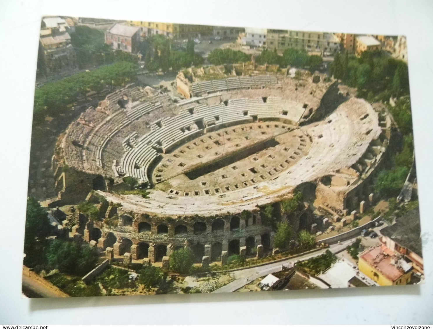 Cartolina Viaggiata "POZZUOLI L'Anfiteatro Dall'aereo" 1981 - Pozzuoli