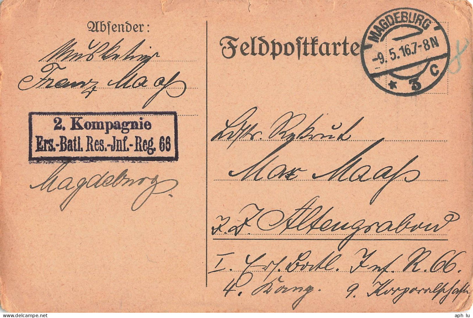 Beleg Feldpost (ZA2298) - Feldpost (postage Free)