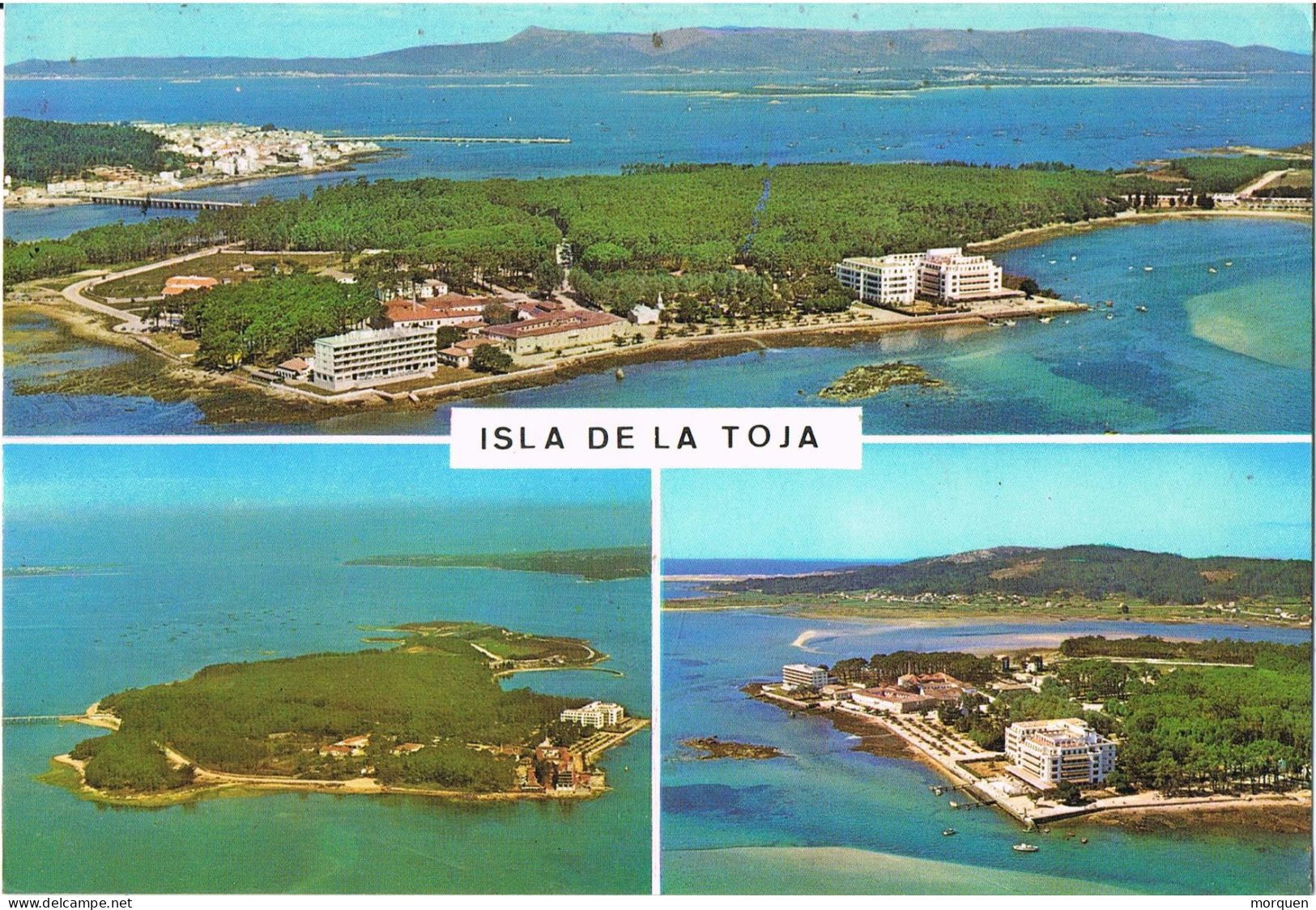 54571. Postal CAMBADOS (Pontevedra) 1982. Vistas De Isla De La Toja - Lettres & Documents