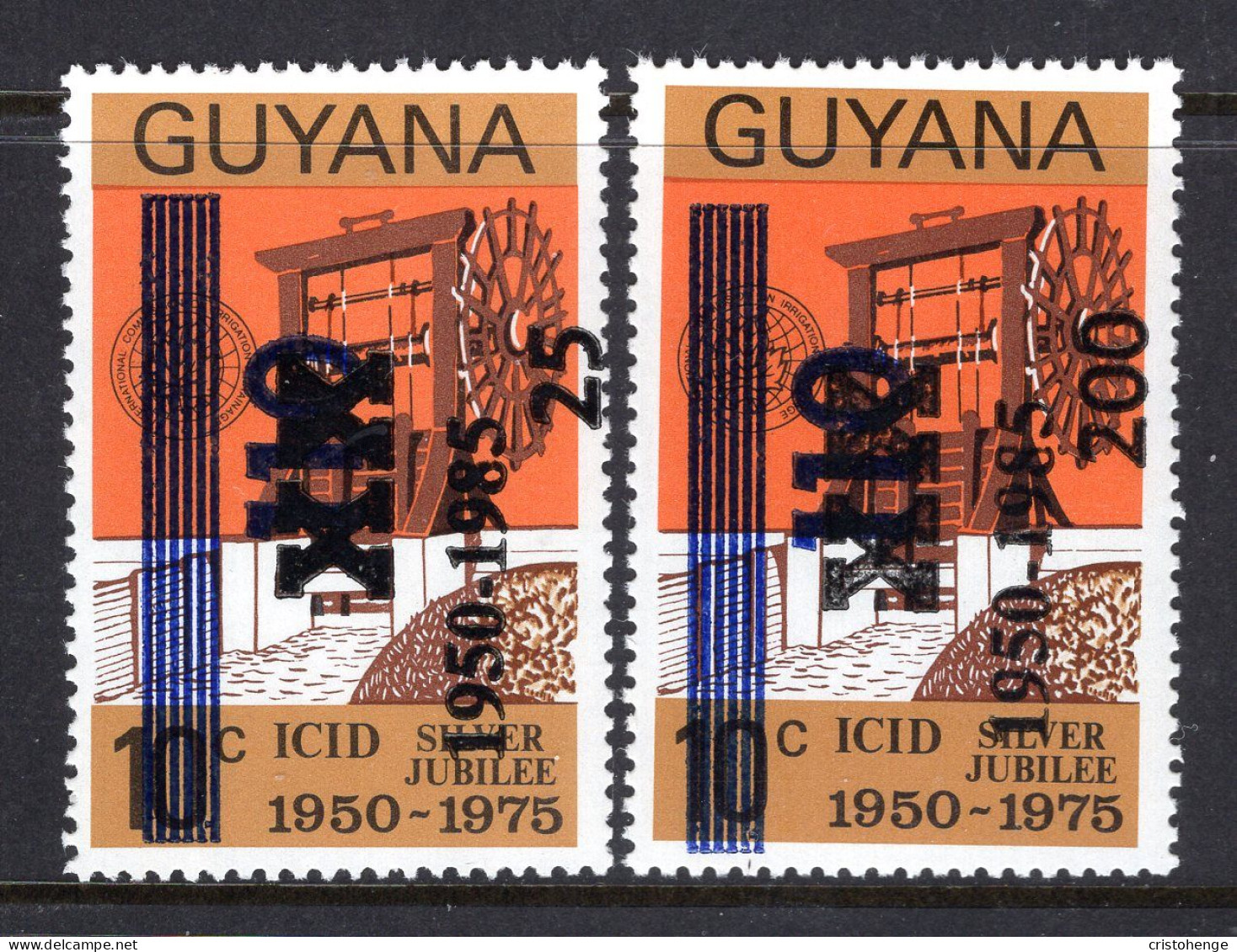 Guyana 1985 35th Anniversary Of ICID Set HM (SG 1600-1601) - Guyana (1966-...)