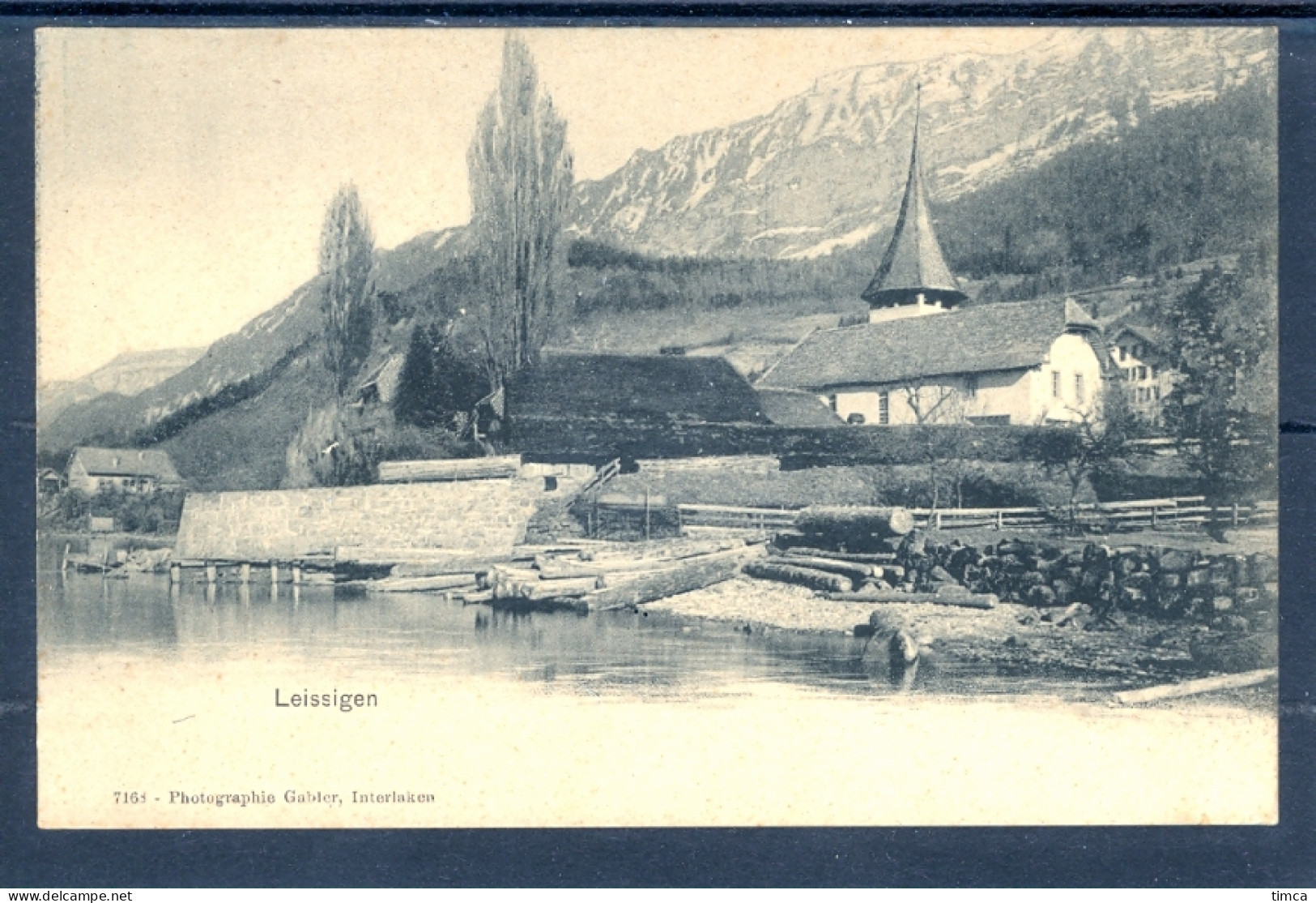 23053 Leissigen - Bords Du Lac Avec église - Autres & Non Classés