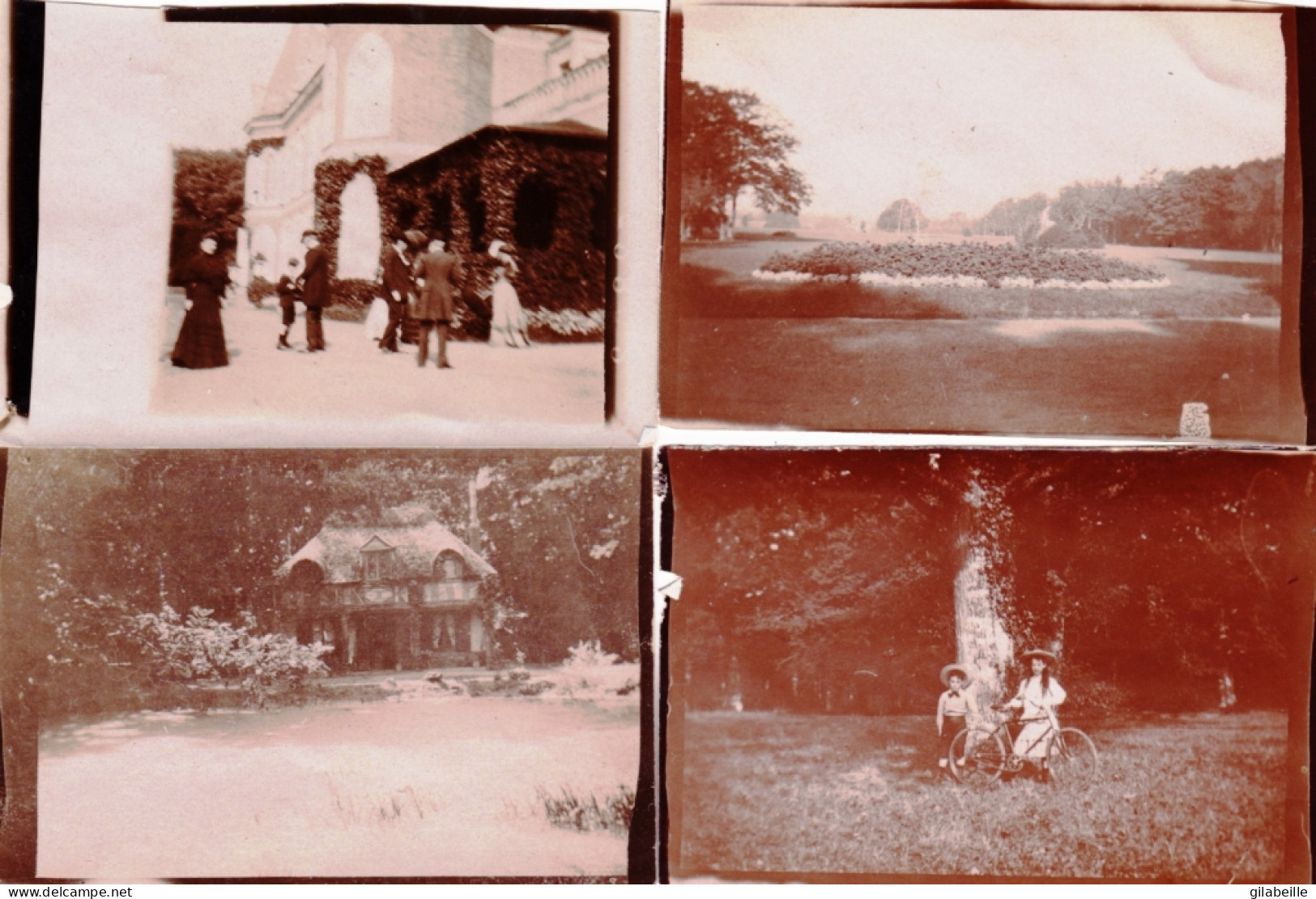 Photo Originale - Année 1907 - Chateau De COURTALAIN ( Eure Et Loir ) Lot 4 Photos -  - Places