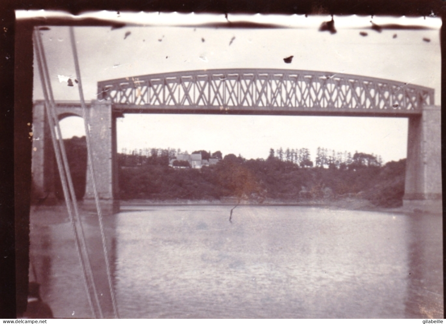 Photo Originale  - Année 1907 - SAINT SAMSON Sur RANCE - Le Pont De Lessart - Places