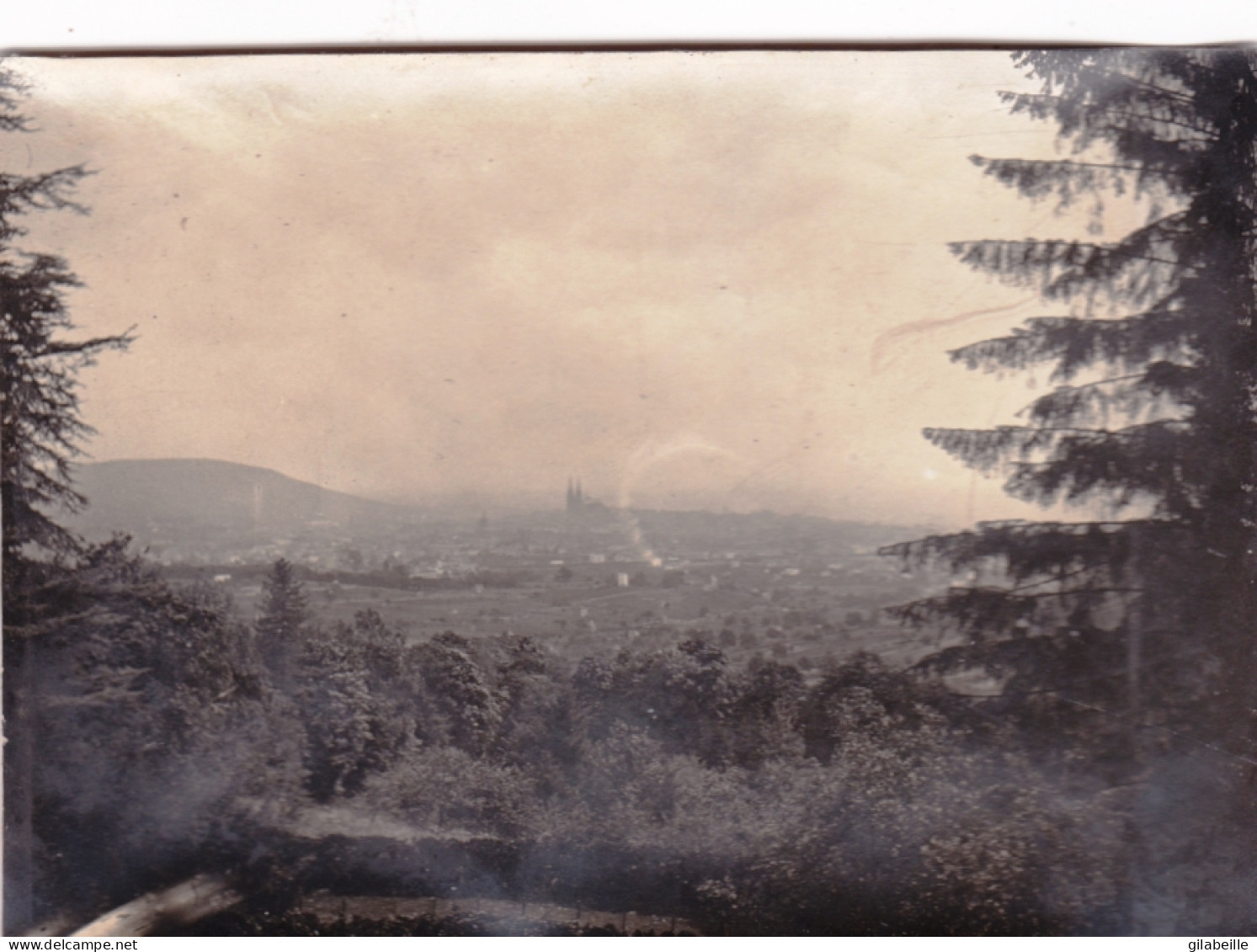 Photo Originale - Année 1908 -  CLERMONT FERRAND ( Puy De Dome )  - Vue Du Parc Bargouin - Places