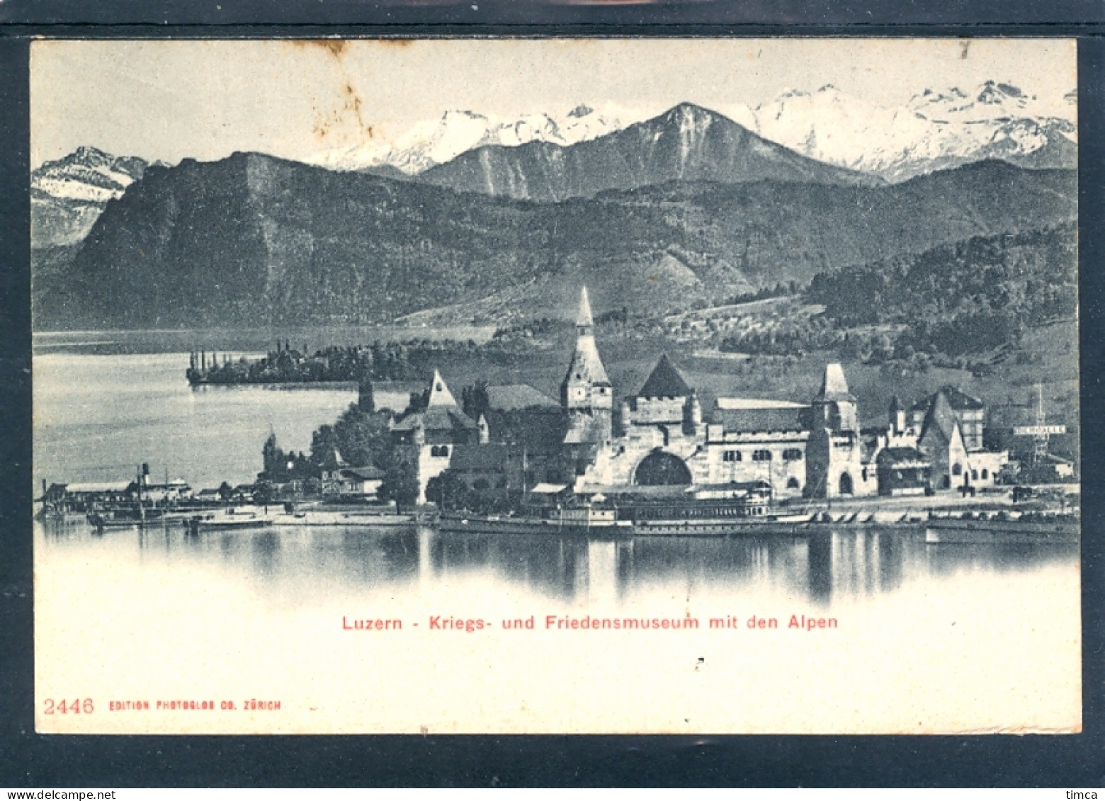 23199 Lucerne - Luzern - Kriegs -und Friedensmuseum Mit Den Alpen - Autres & Non Classés