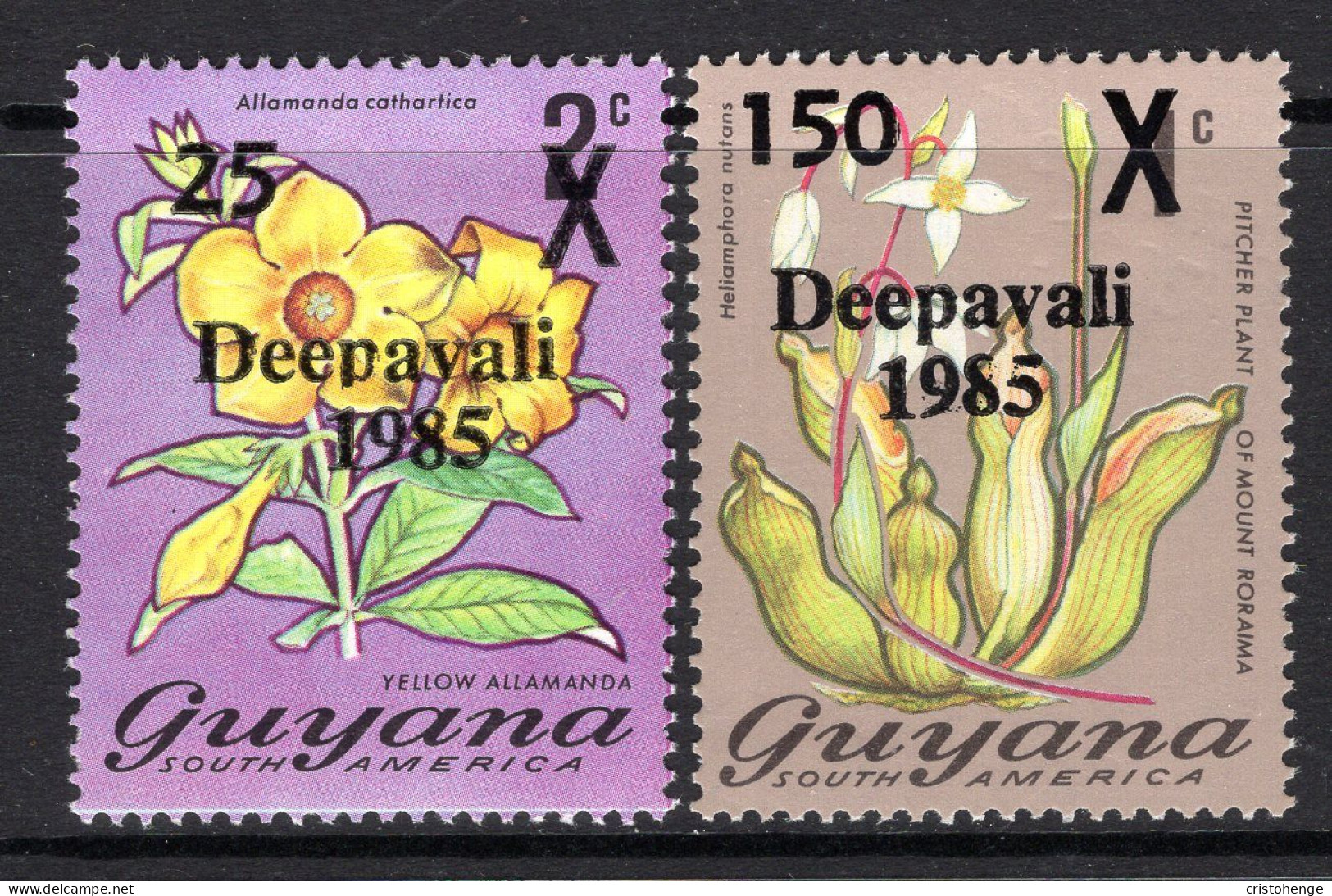 Guyana 1985 Deepavali Festival Set HM (SG 1617-1618) - Guyana (1966-...)