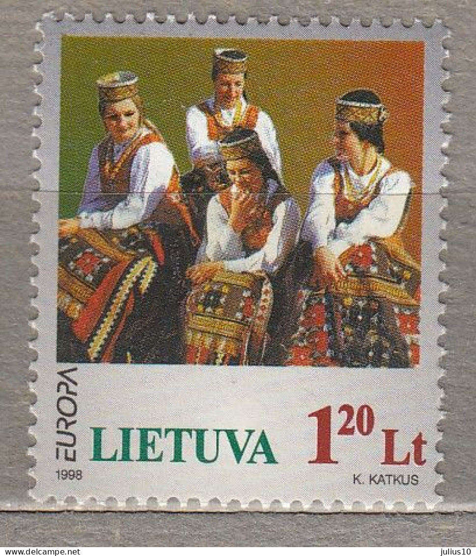 LITHUANIA 1998 Europa CEPT National Costumes MNH(**) Mi 664 # Lt691 - 1998