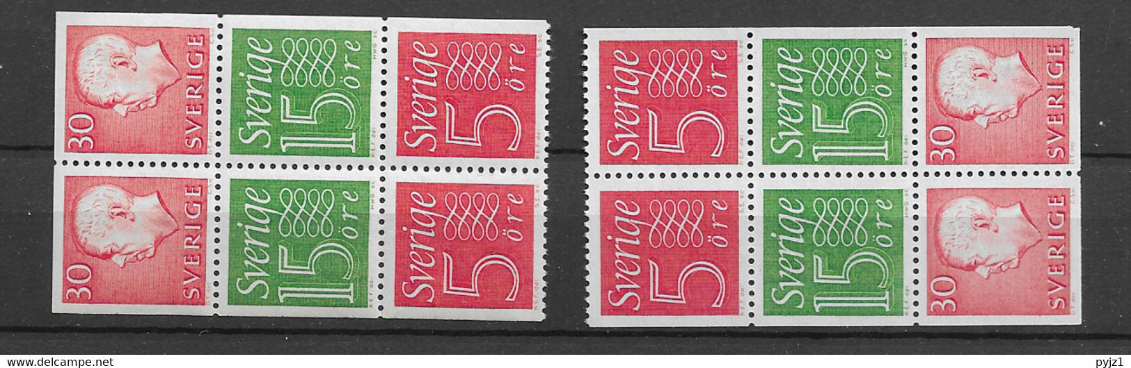 MNH Sweden, Booklet Panes Postfris** - Unused Stamps