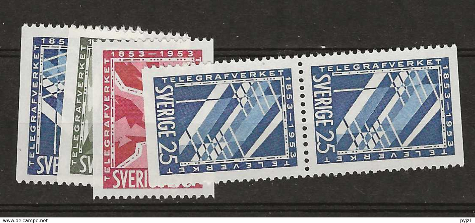 1953 MNH Sweden Mi 385-87  Postfris** - Nuovi