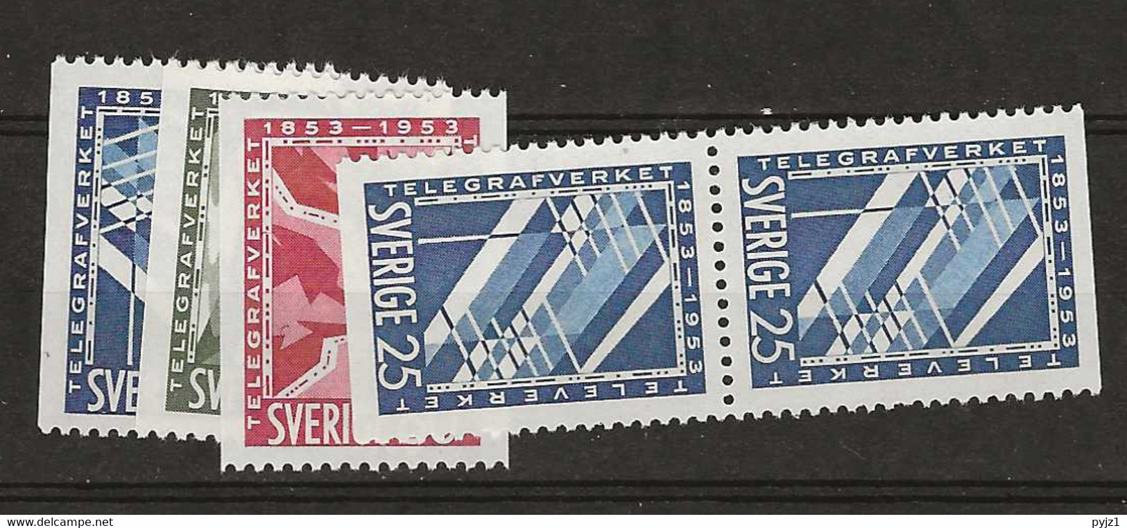 1953 MNH Sweden Mi 385-87  Postfris** - Nuevos