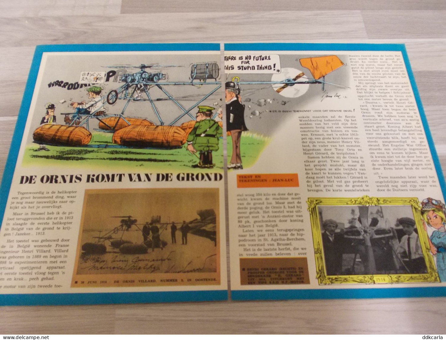 Reportage Uit Oud Tijdschrift 1969 - De Ornis Komt Van De Grond - Over Helikopters - Non Classés