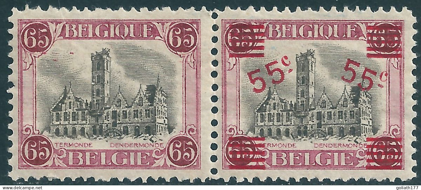 188A ** Cu - Rode Inktvlekken Op Linker Zegel - 1901-1930