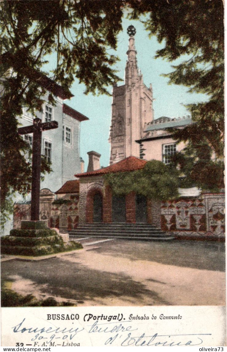 BUSSACO - Entrada Do Convento (Ed. F. A. Martins   Nº 32) - PORTUGAL - Aveiro