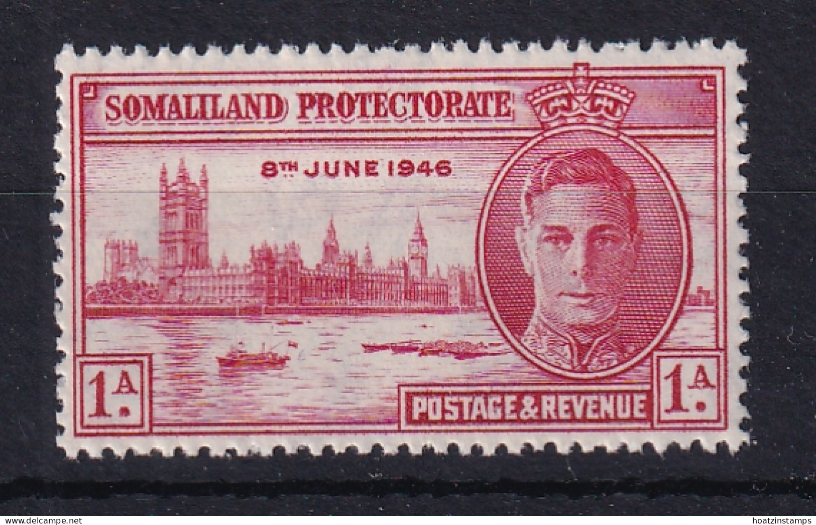 Somaliland Protectorate: 1946   Victory  SG117a   1a   [Perf: 13½]   MNH  - Somaliland (Herrschaft ...-1959)