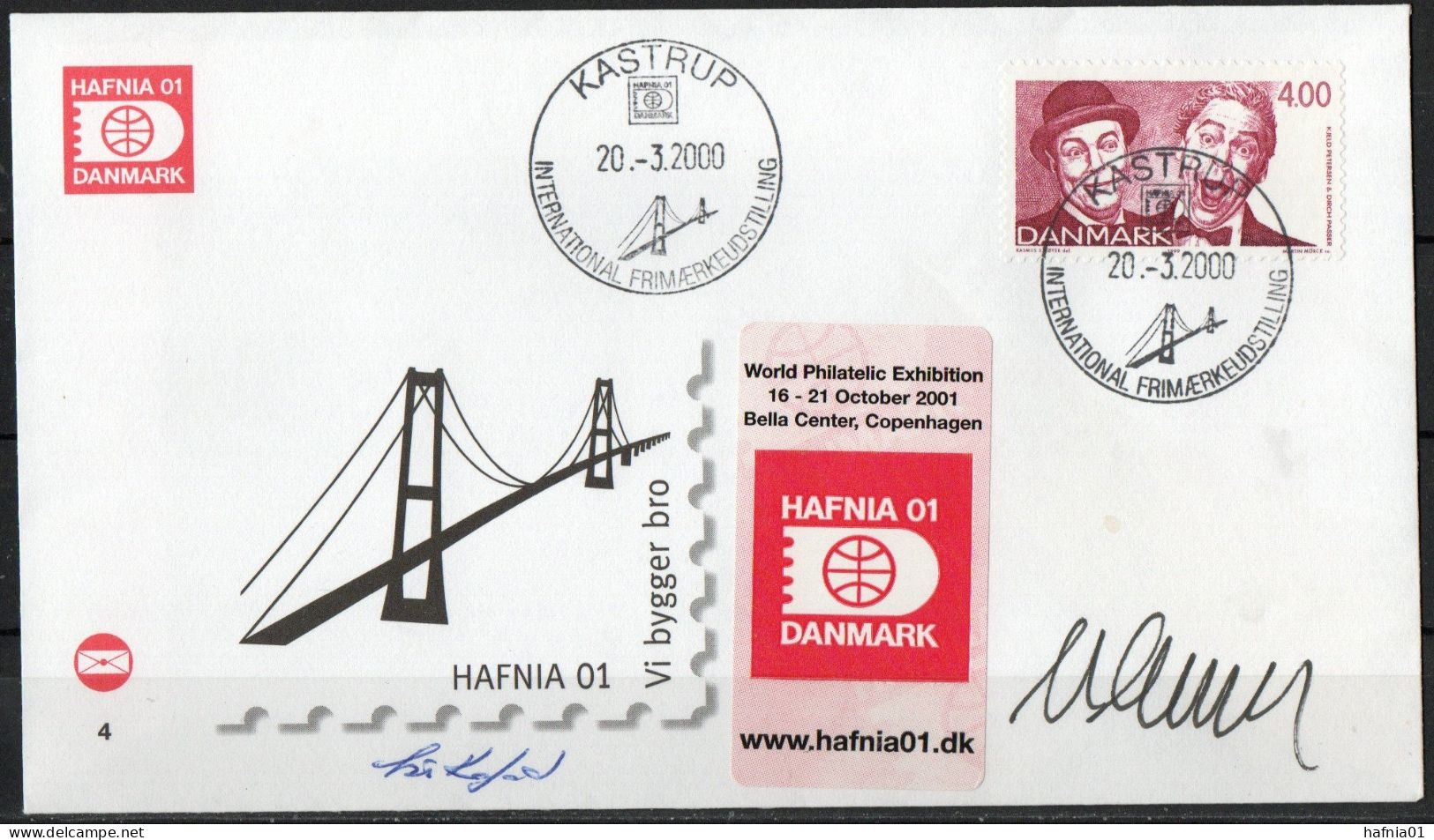 Martin Mörck. Denmark 2000. Danish Revue. Michel 1215 On Special Cover. Signed. - Briefe U. Dokumente