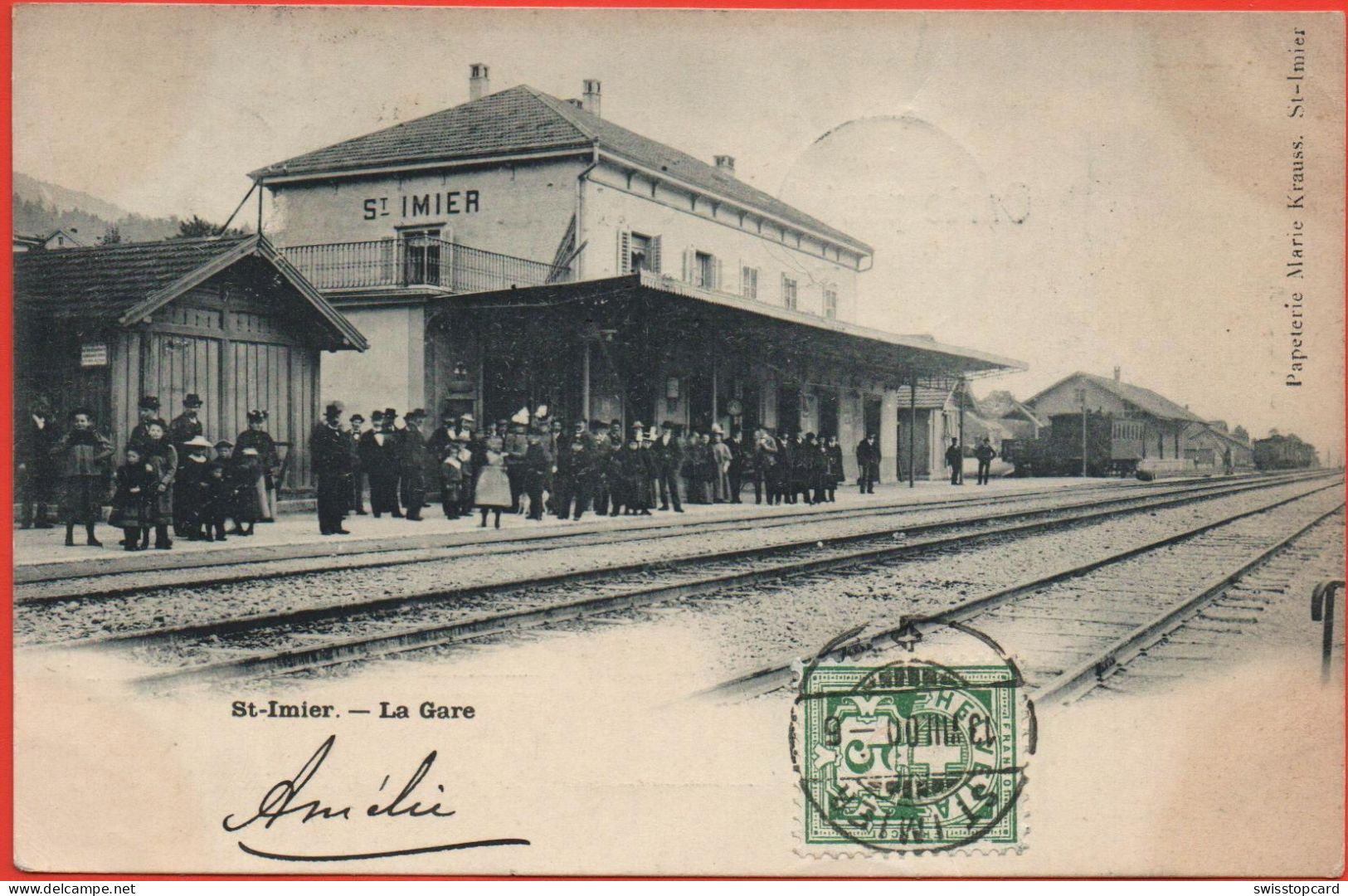 ST. IMIER La Gare 1900 - Saint-Imier 