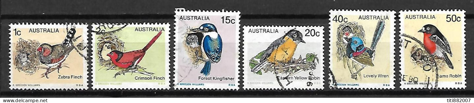 AUSTRALIE   -  1979.   Oiseaux .  Série Complète. - Used Stamps