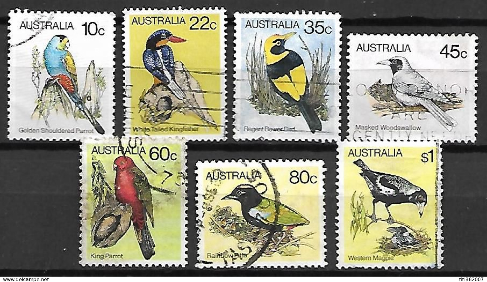 AUSTRALIE   -  1980.   Oiseaux. - Used Stamps