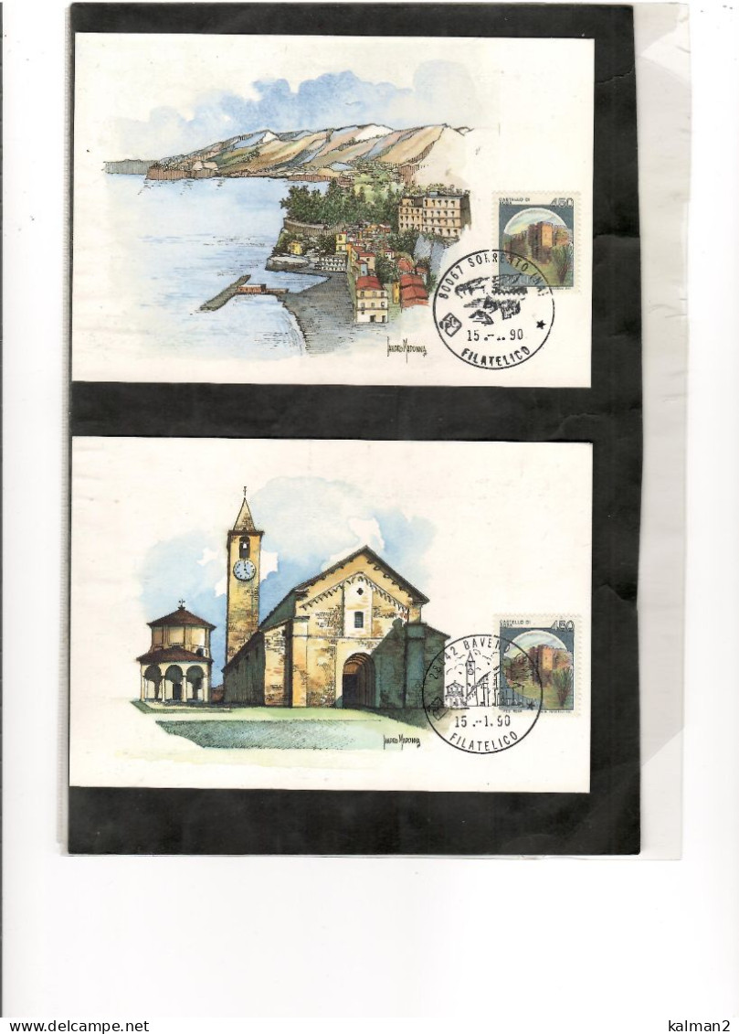 16669 - SERIE COMPLETA DI 11 CARTOLINE EMESSE DALLA AMM.NE DELLE POSTE E ANNULLATE IL 15.1.1990 - Colecciones Y Lotes