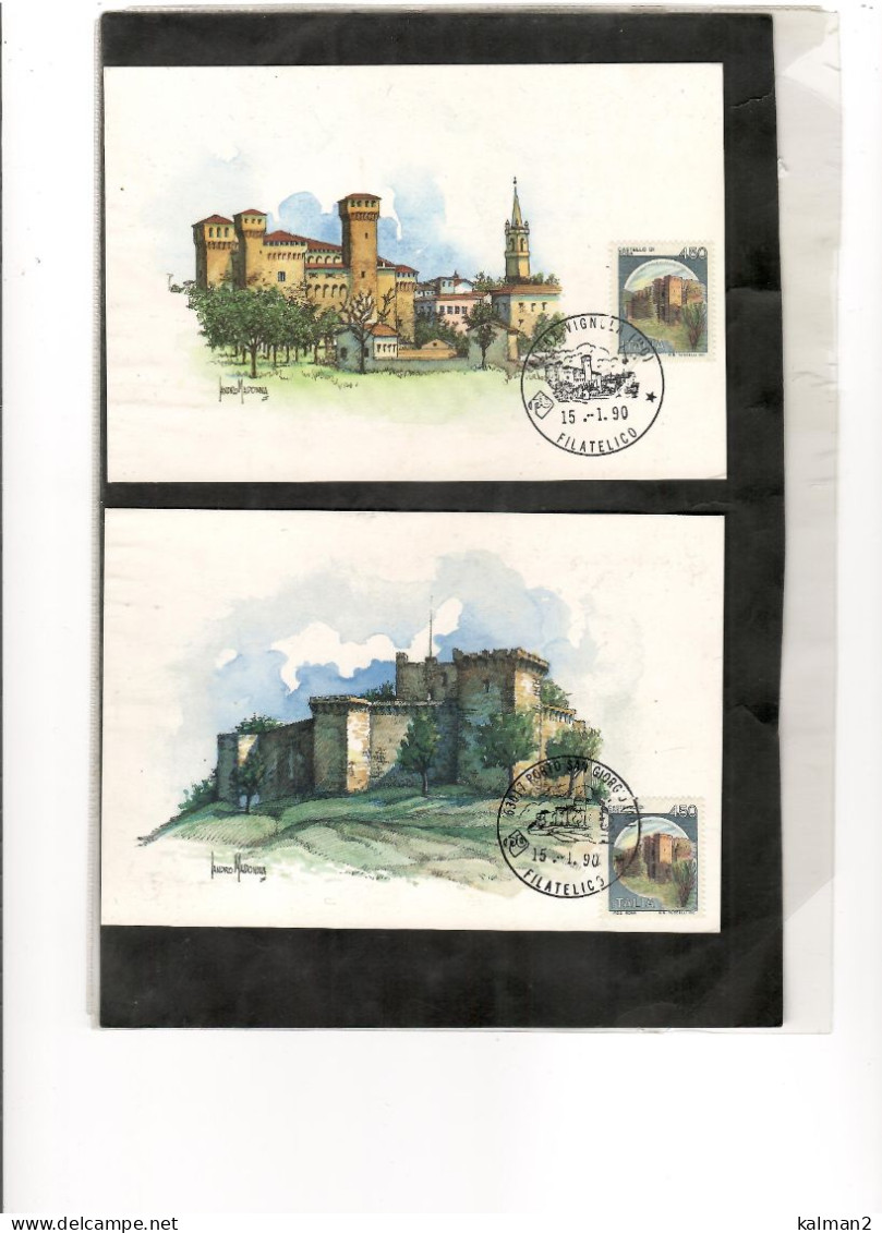 16669 - SERIE COMPLETA DI 11 CARTOLINE EMESSE DALLA AMM.NE DELLE POSTE E ANNULLATE IL 15.1.1990 - Sammlungen & Sammellose