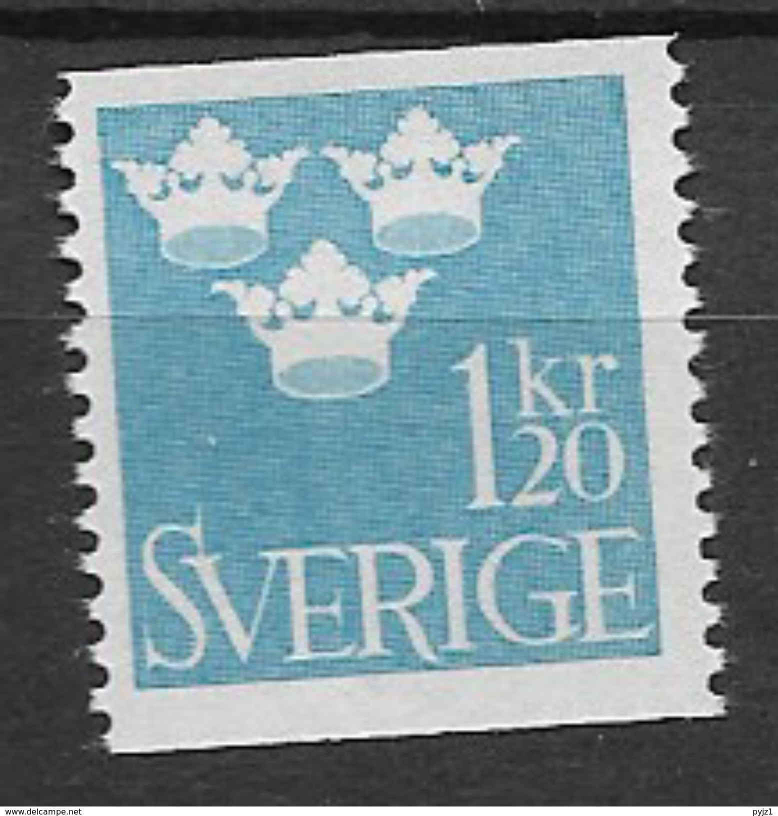 1939-69 MNH  Sweden, 3-crowns  Postfris** - Ongebruikt