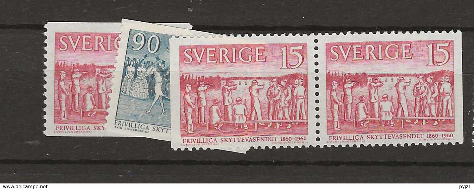 1960 MNH Sweden, Mi 459-60 Postfris** - Nuevos