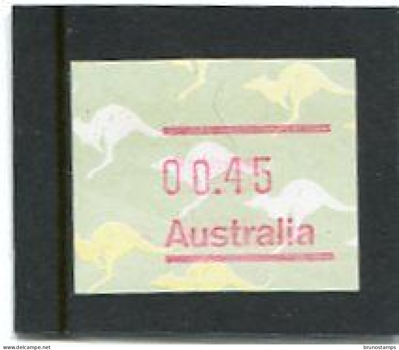 AUSTRALIA - 1985  45c  FRAMA  KANGAROO  NO POSTCODE  MINT NH - Vignette [ATM]