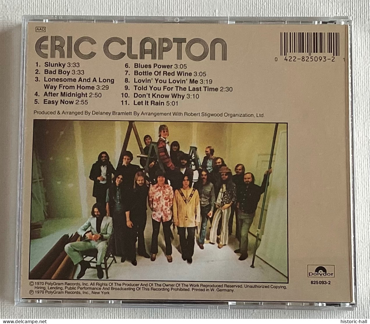 ÉRIC CLAPTON - Same - CD - 1970 - German Press - Blues