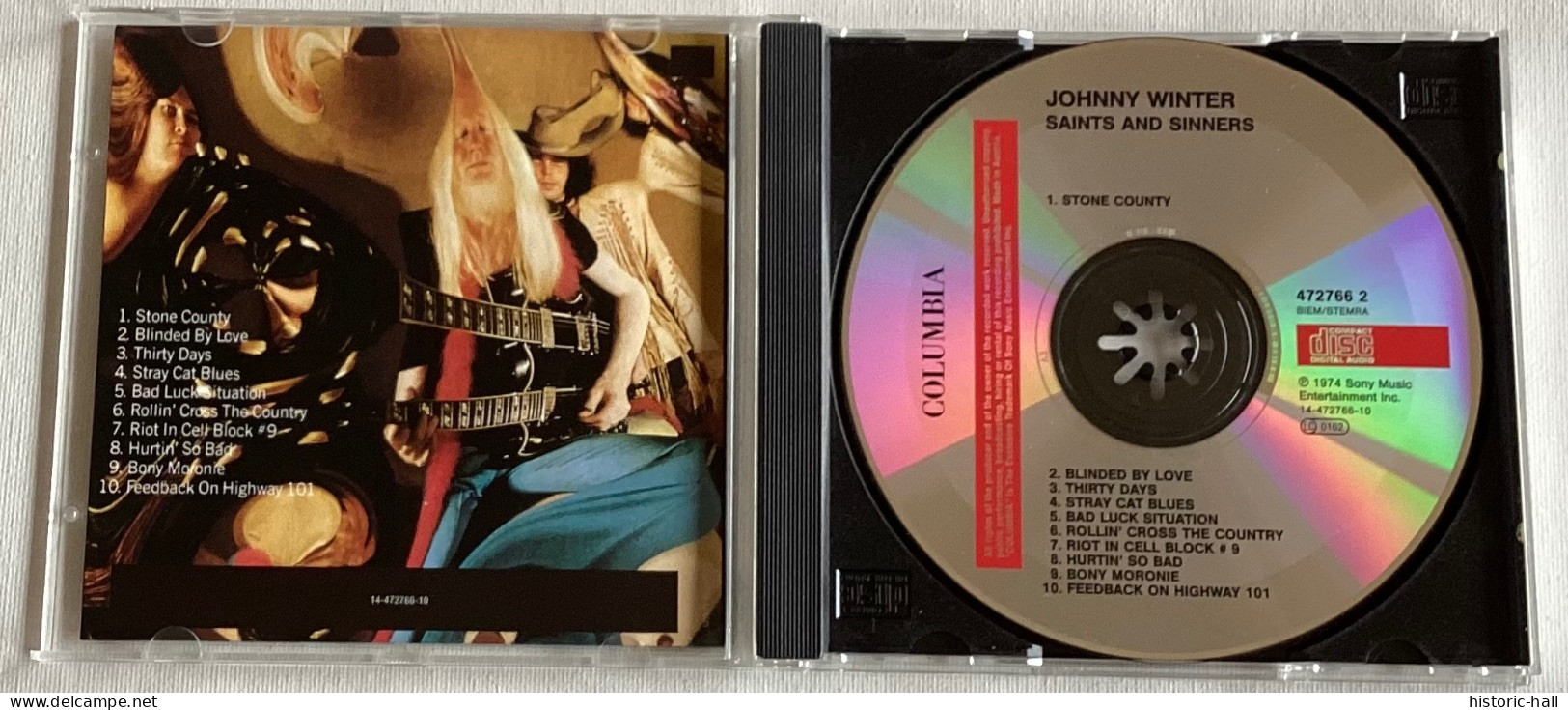 JOHNNY WINTER - Saints And Sinners - CD - 1974 - Blues