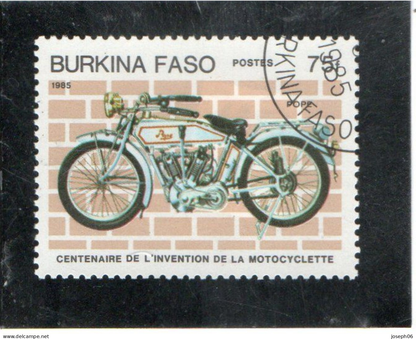 BURKINA  FASO   1985  Y.T. N° 654  Oblitéré  Frais De Gestion Compris - Burkina Faso (1984-...)