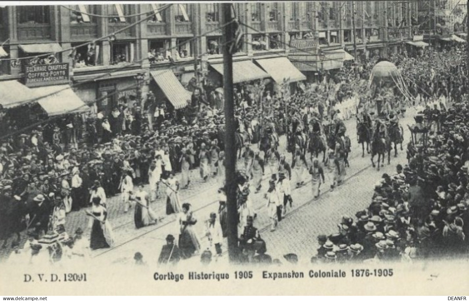 BRUXELLES : Cortège Historique 1905  Expansion Coloniale 1876-1905.  Carte Impeccable. - Fêtes, événements