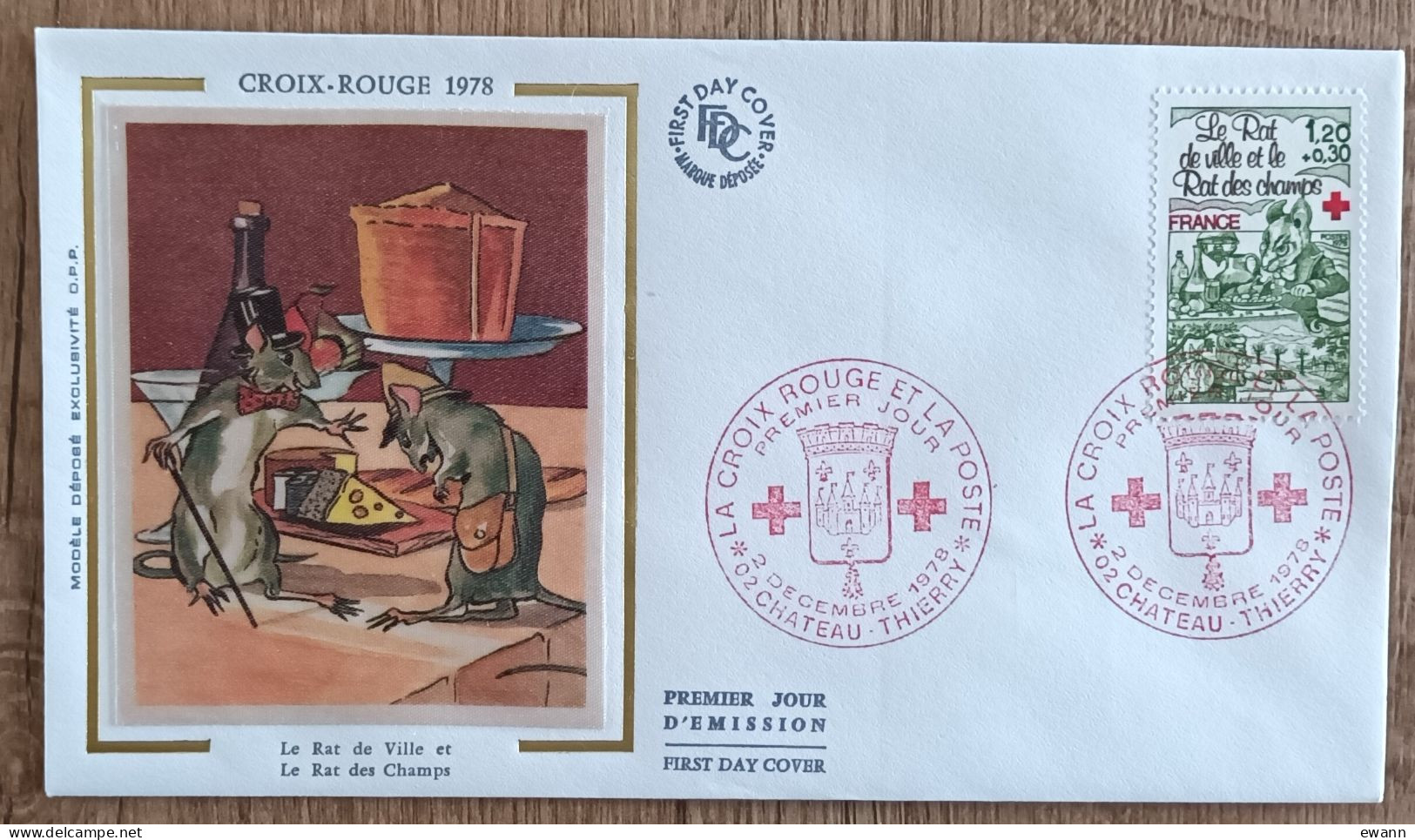 FDC 1978 - YT N°2025 - CROIX ROUGE - CHATEAU THIERRY - 1970-1979