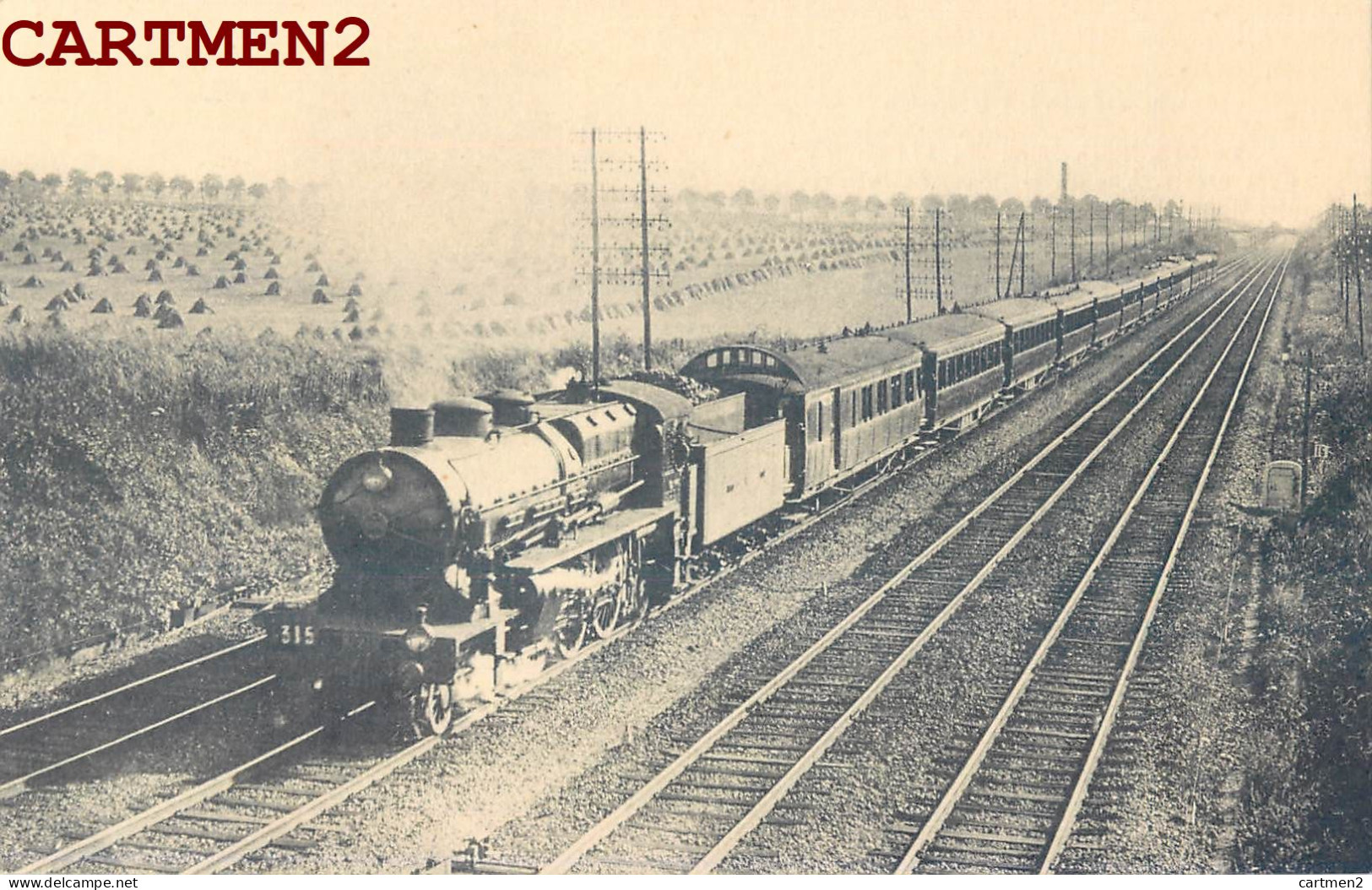 VILLIERS-LE-BEL GONESSE PACIFIC TRAIN LOCOMOTIVE TRAMWAY GARE ZUG BAHNHOF CHEMINS DE FER LOKOMOTIVE STATION TRENO  - Villiers Le Bel