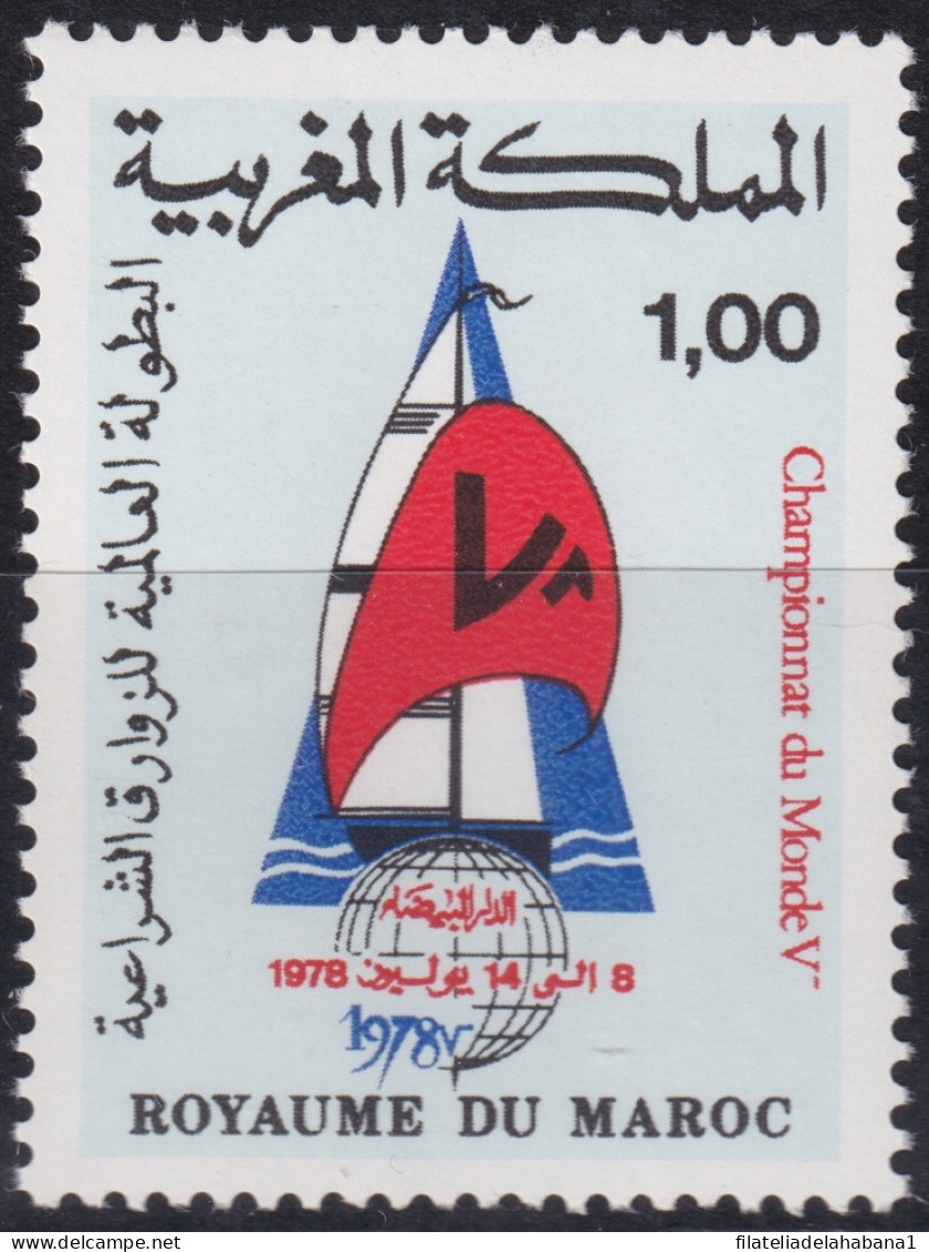 F-EX48286 MAROC MOROCCO MNH 1978 SPORT REGATTA SAILING CHAMPIONSHIP.  - Sailing