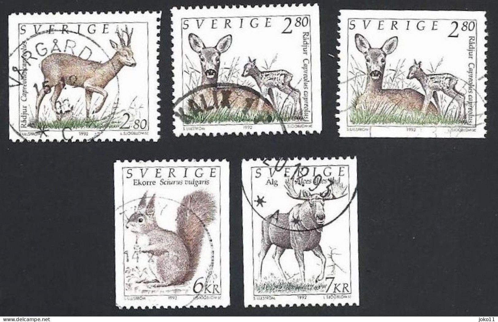 Schweden, 1992, Michel-Nr. 1700-1703, Gestempelt - Oblitérés