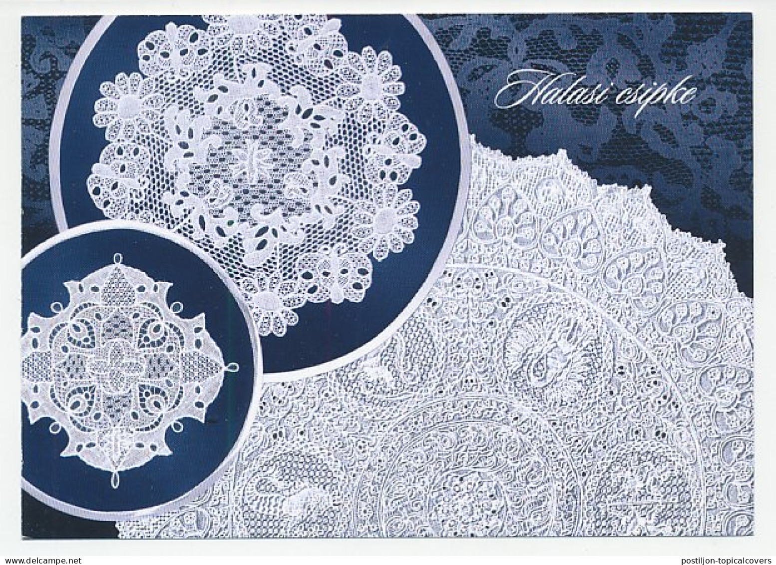 Postal Stationery Hungary 2005 Lace - Textile