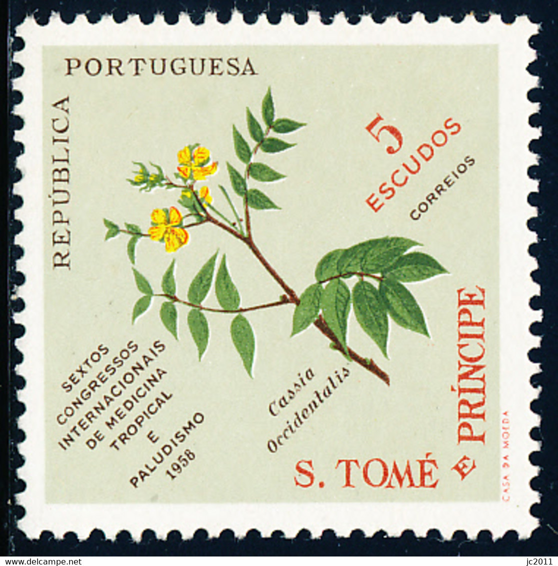 S Tomé E Príncipe - 1958 - Tropical Medicine / Malaria - MNH - St. Thomas & Prince