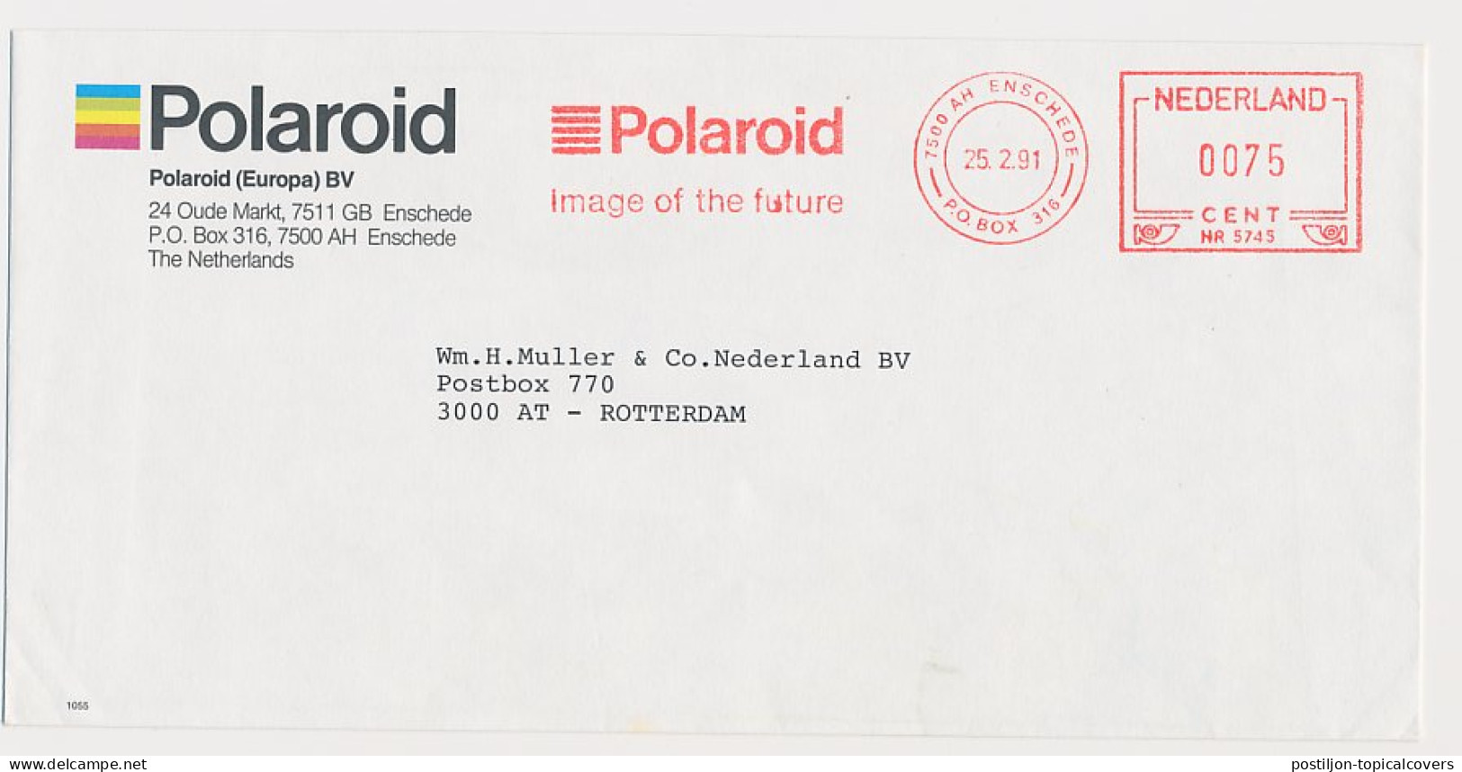 Meter Cover Netherlands 1991 Polaroid - Photo Camera - Enschede - Fotografía