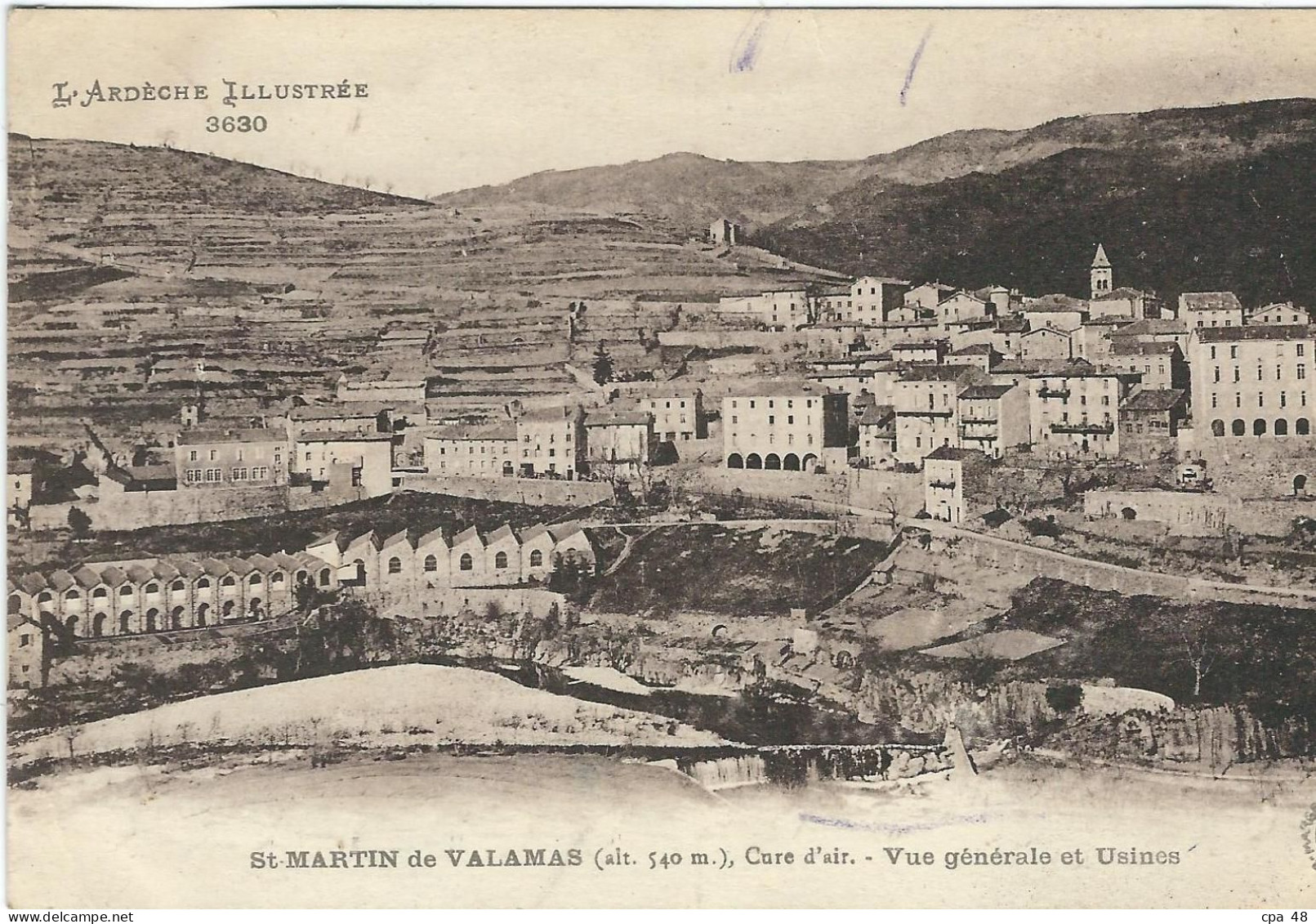 ARDECHE, St Martin De Valamas, Vue Générale Et Usines - Saint Martin De Valamas