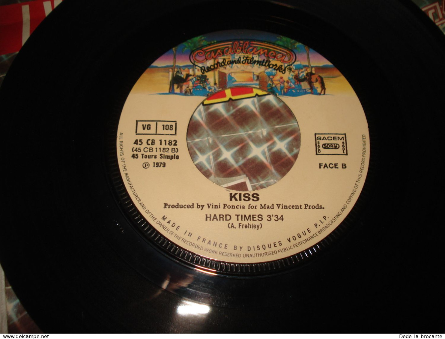 B14 / Kiss – I Was Made For Lovin' You - 7" - SP - 45 CB 1182  - Fr 1979  EX/EX - Rock