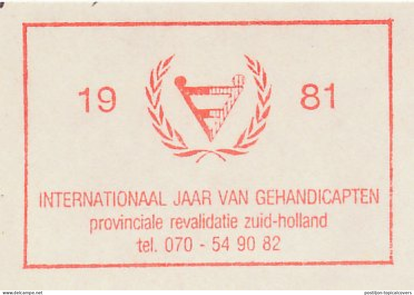 Meter Cut Netherlands 1981 International Year Of Disabled Persons - Handicaps
