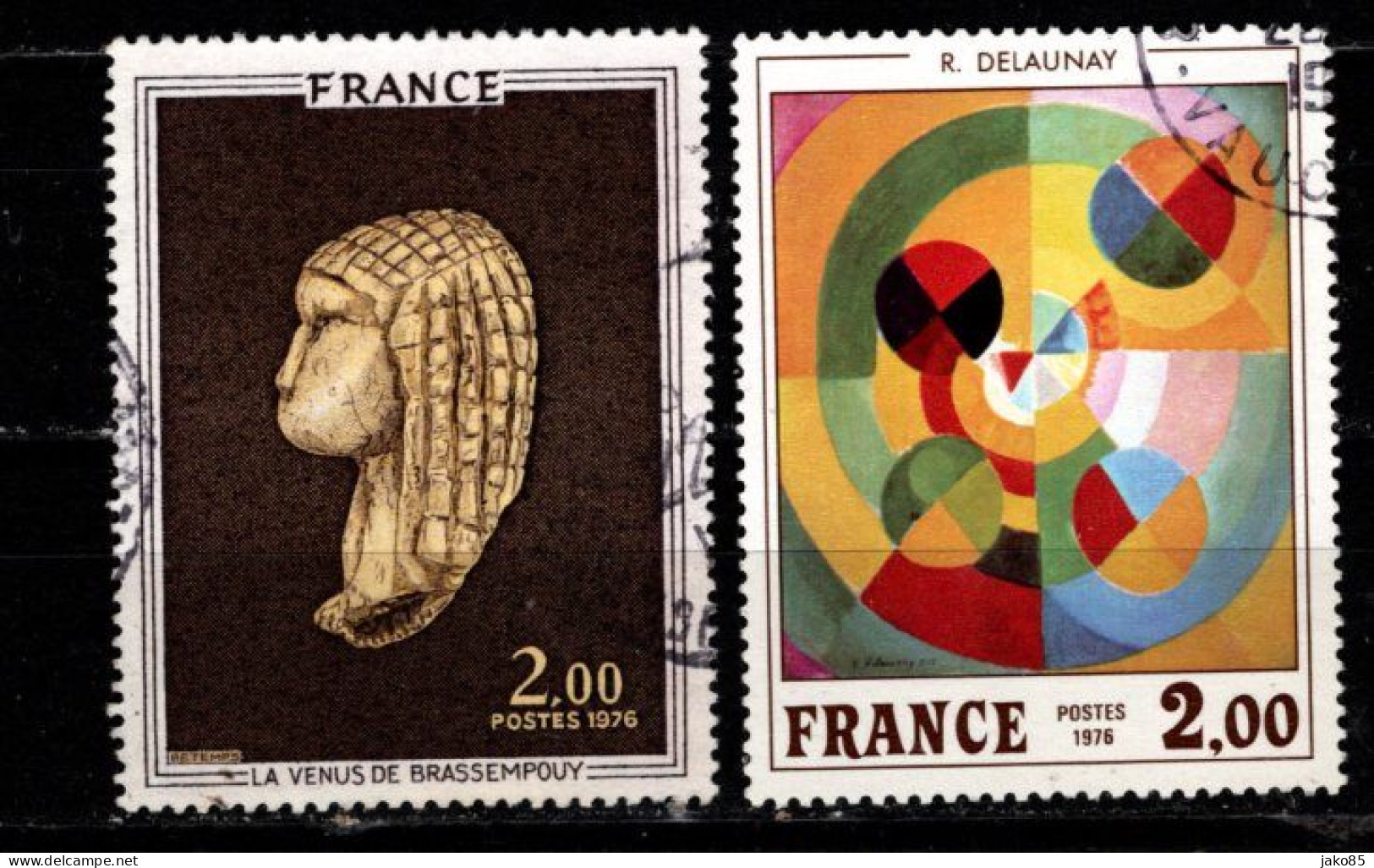 - FRANCE - 1976 - YT N° 1868 / 1869 - Oblitérés - Oeuvres D'art - Usados