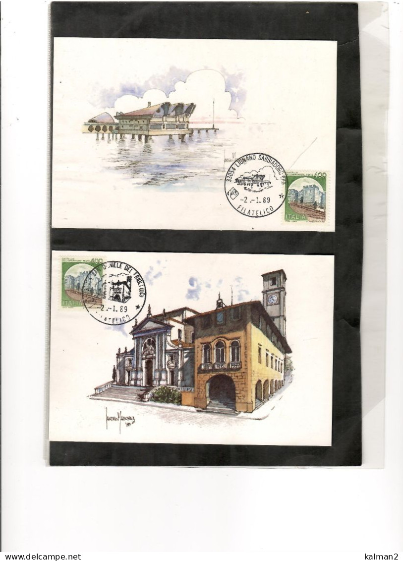 16671 - SERIE COMPLETA DI 12 CARTOLINE EMESSE DALLA AMM.NE DELLE POSTE E ANNULLATE IL  2.1.1989 - Sammlungen & Sammellose