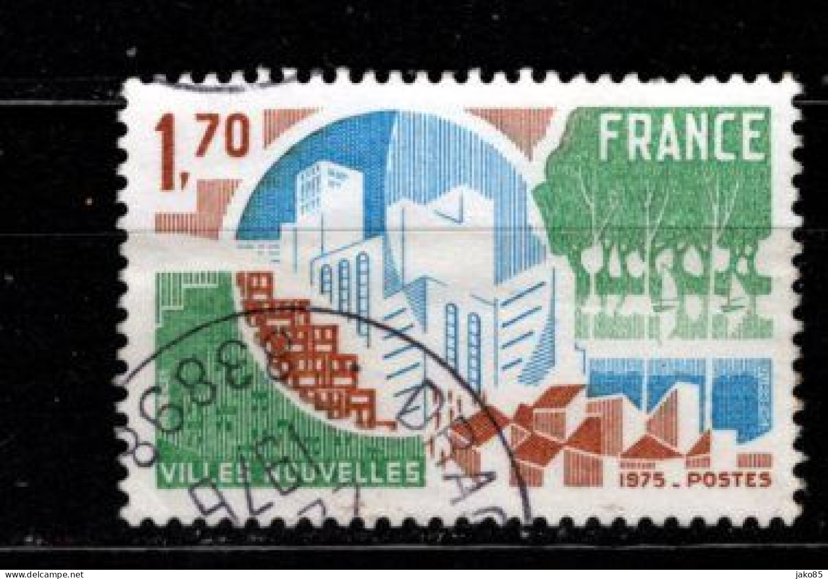 - FRANCE - 1975 - YT N° 1855 - Oblitéré - Ville Nouvelle - Gebraucht