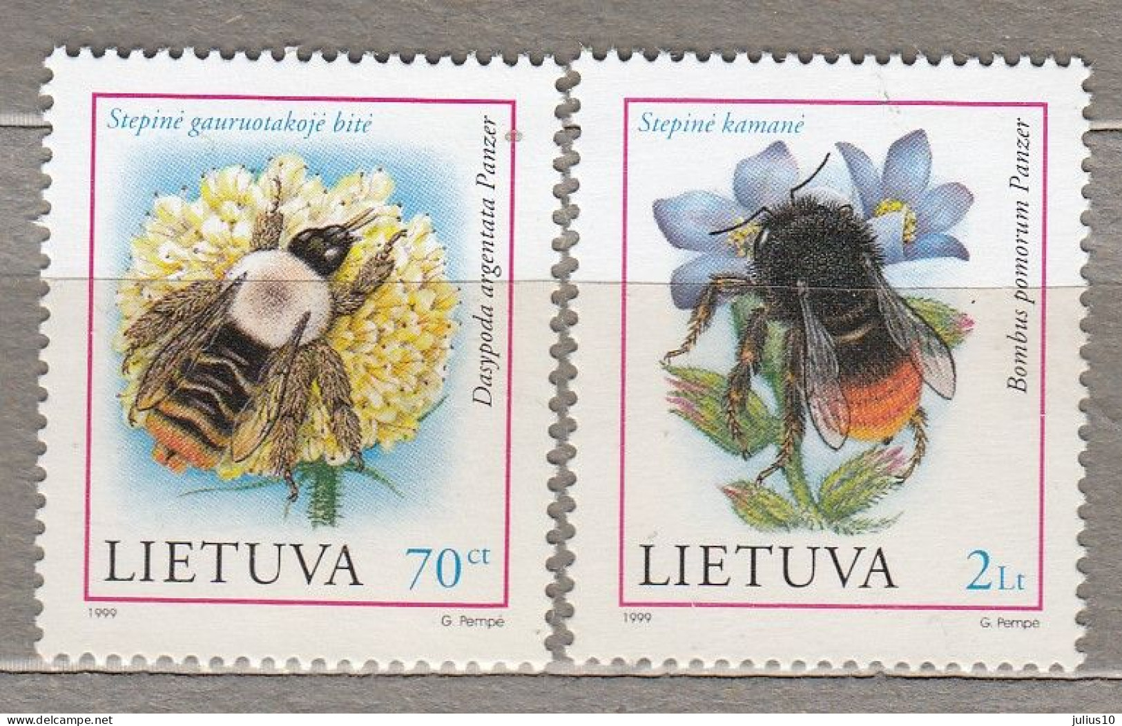 LITHUANIA 1999 Fauna Insects Beetles MNH(**) Mi 698-699 # Lt703 - Coleotteri