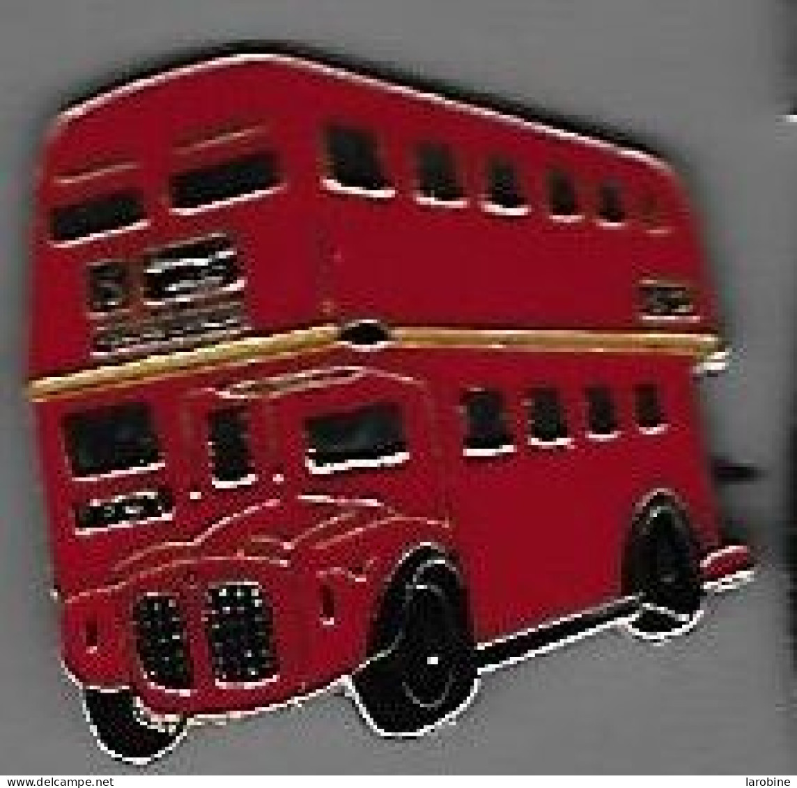 @@ Bus Autobus Autocar à Impériale à 2 Niveaux Angleterre Rouge (1.9x2.6) @@aut05 - Trasporti