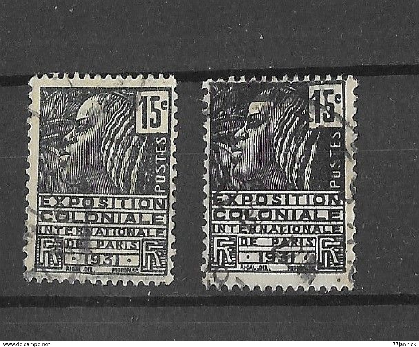 VARIETE DE COULEUR N° 270 (clair / Foncé)  OBLITERE - Used Stamps