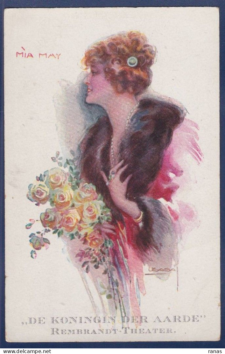 CPA USABAL Illustrateur Italien Art Déco Femme Woman Non Circulé 135-5 Publicité Théâtre - Usabal