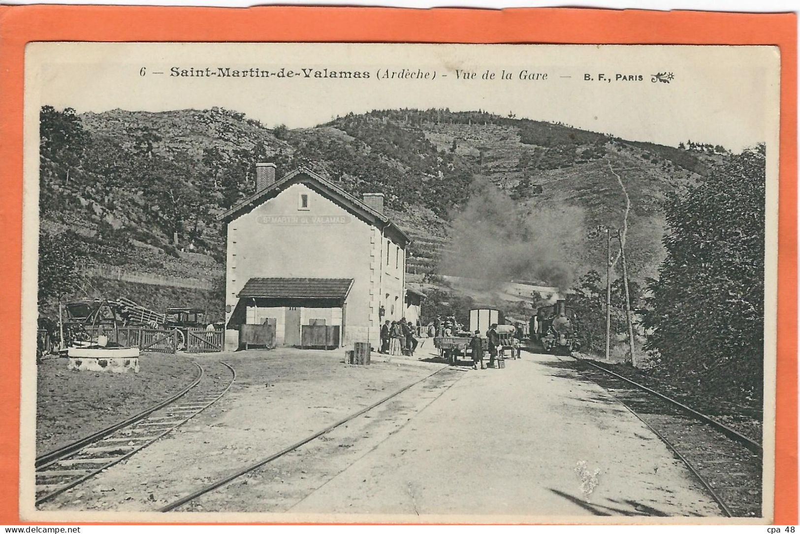 ARDECHE, St Martin De Valamas, Vue De La Gare, RARE... - Saint Martin De Valamas